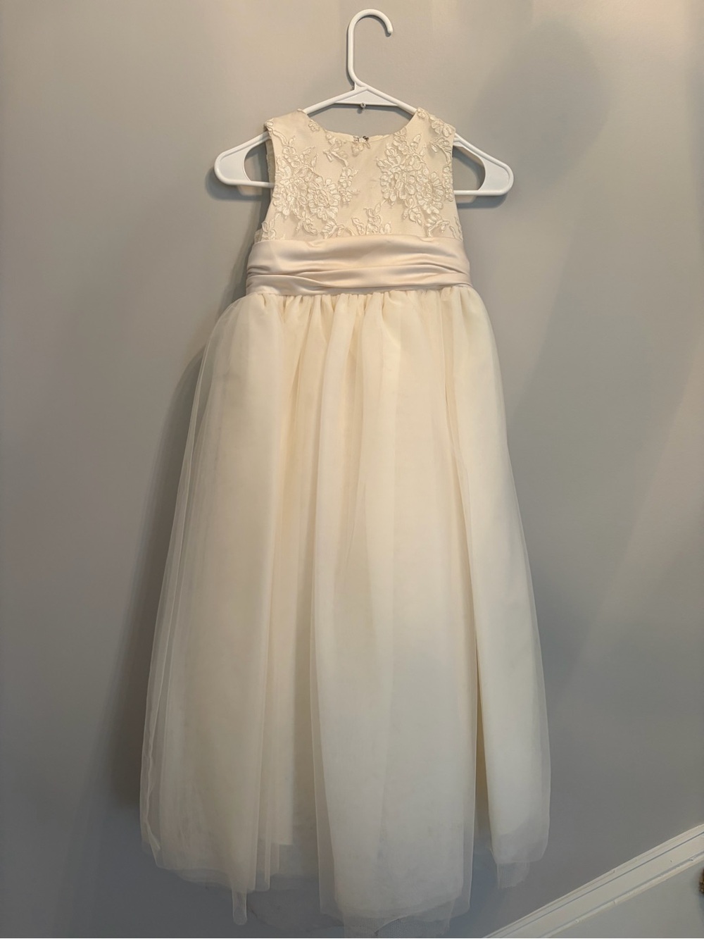 Ivory Lace Formal Dress for Girls